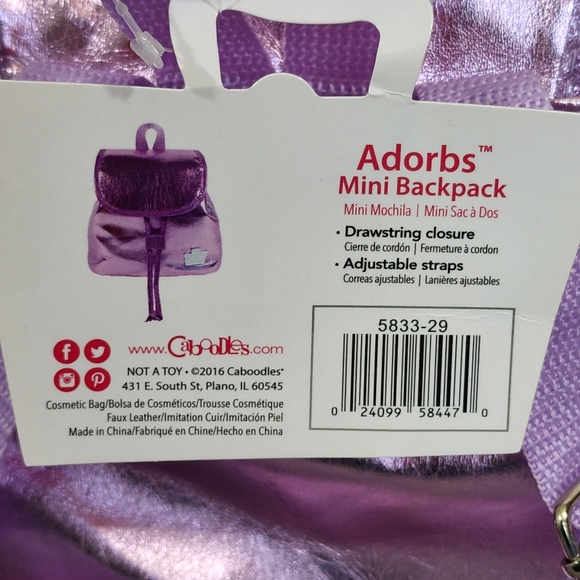 Pair of NWT Caboodles Adorbs Girls Mini Backpacks - Picture 14 of 16